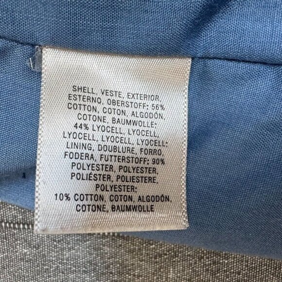 Anthropologie Maeve Blue Sleeveless Button Front Knee Length Midi Dress Size 2 - Picture 12 of 15